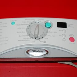 Part # 8182709, 8182717 Whirlpool Front Load Washer Control Panel And User Interface Board (used, condition good - Light Gray)