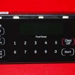 Part # 183D9817G008, WB27K10319 GE Gas Oven Electronic Control Board (used, overlay fair - Black)