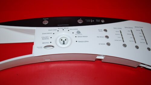 Part # WH42X10582, WH12X10355 GE Front Load Washer Control Panel And Board (used, condition fair - White)