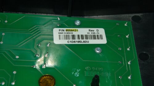 Whirlpool Dryer Control Panel And User Interface Board - 8558750 | 8558753 | 8559431(condition good - Bisque)