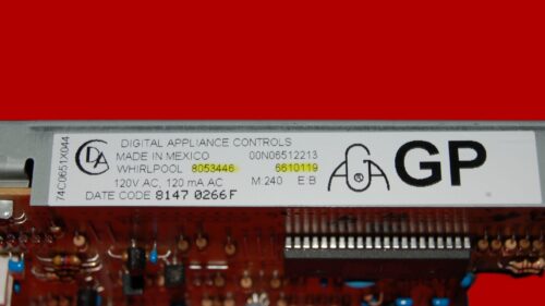 Whirlpool Gas Oven Control Board 8053446 | 6610119 | OEM Used Tested (overlay fair - Black)