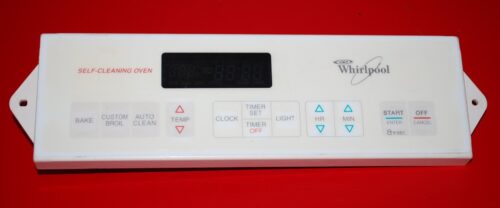 Part # 8053731, 6610180 Whirlpool Oven Electronic Control Board (used, overlay fair - Yellow/White)