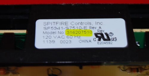 Part # 316207510 Frigidaire Oven Electronic Control Board (used, overlay fair - Black)