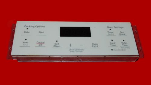 GE Oven Control Board 164D8450G175 | WB27X45466 | OEM Used Tested (overlay fair - White)
