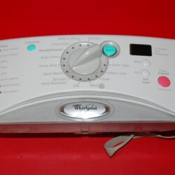 Part # 8182653, 8182717 Whirlpool Front Load Washer Control Panel And User Interface Board (used, condition good - Light Gray)