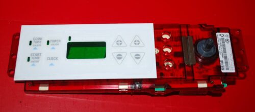Part # 183D6012P003, WB27K10143 GE Gas Oven Electronic Control Board (used, overlay poor - White/Red)