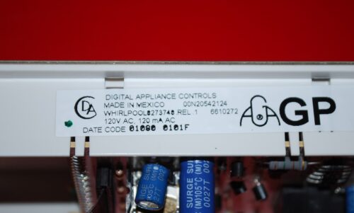 Whirlpool Gas Oven Control Board 8273748 | 6610272 | OEM Used Tested (overlay good - White)