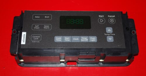 Part # W10424890 Whirlpool Oven Electronic Control Board (used, overlay fair - Dark Gray)