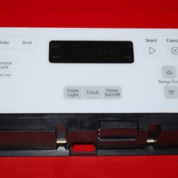 Part # W10734614 Whirlpool Oven Electronic Control Board (used, overlay fair - White)