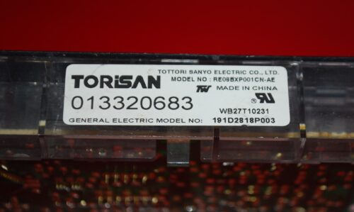 Part # 191D2818P003, WB27T10231 GE Oven Electronic Control Board (used, overlay poor - Dark Gray)
