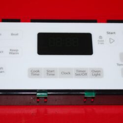 Part # W10348708 Whirlpool Oven Electronic Control Board (used, overlay good - White)