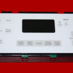 Part # W10348708 Whirlpool Oven Electronic Control Board (used, overlay good - White)