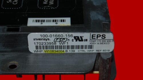 Whirlpool Oven Control Board -W10834004 | W11122551 (overlay fair - Black)