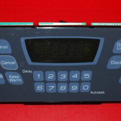 Part # 8507P293-60 Maytag Oven Electronic Control Board (used, overlay poor - Dark Gray)