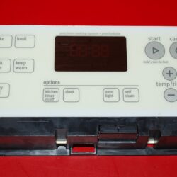 Part # W10271768 Maytag Gas Oven Electronic Control Board (used, overlay fair - Yellow/White)