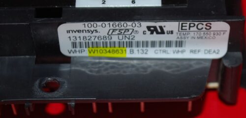 Part # WPW10348631, W10348631  Whirlpool Oven Electronic Control Board (used, overlay fair - Black)