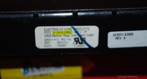 Part # 316462880    Frigidaire Oven Electronic Control Board (used, overlay fair - Black)