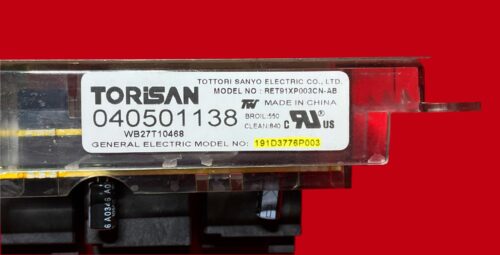 Part # WB27T10468 | 191D3776P003 - $GE Oven Control Board (used, overlay fair - Dark Gray)