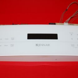 Part # WP5765M359-60, WP71003401, 8507P009-60, 7428P058-60, 12001914 Jenn-Air Oven Control Panel And Control Boards (used, overlay good - White)