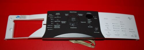 Part # 8182243 | 8182995 Kenmore Front Load Washer Panel And User Interface Board (used, Condition fair - Black/White)Panel And User Interface Board (used, Condition fair - Black/White)