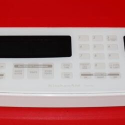 Part # 9781971CC, 9781980 Kitchen-Aid Oven Control Panel And Board (used, overlay good - Bisque)