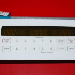 Part # WB27T11148, 164D4778P032 GE Oven Electronic Control Board (used, overlay fair - Bisque)
