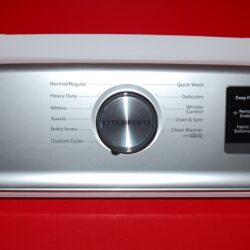 Part # W11478524 Maytag Washer Control Panel Assembly (used, condition good - Silver)