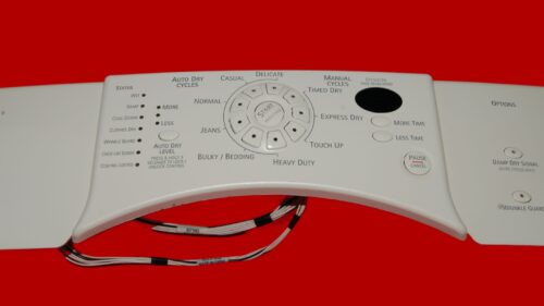 Kenmore Dryer Control Panel And User 8558762 | 855943 | OEM Used Tested (used, condition fair - Bisque)