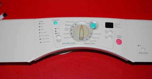 Part # 8579111, 8559431 Whirlpool Dryer Control Panel And User Interface Board (used, condition good - Almond)