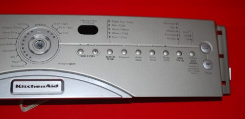 Part # 8182597, 8182150 Kitchen-Aid Front Load Washer Control Panel And User Interface Board (used, condition fair - Dark Gray)