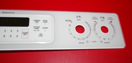Part # WB27T10171, WB27X10120 164D3260P002 GE Oven Control Panel And Board (used, overlay fair - Bisque)