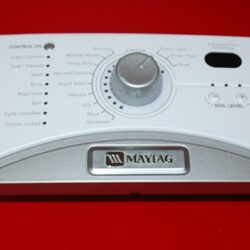 Part # 8183056, 8182150 Maytag Front Load Washer Control Panel And User Interface Board (used, condition good - White)