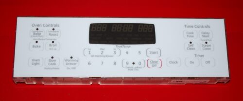 Part # WB27T11351, 164D8496G003 GE Oven Electronic Control Board (used, overlay good - White)