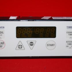 Part # 164D3260P003, WB27K10008 GE Oven Electronic Control Board (used, overlay good - Bisque)