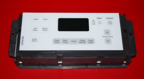 Part # W10834006 Whirlpool Oven Electronic Control Board (used, overlay fair - White)