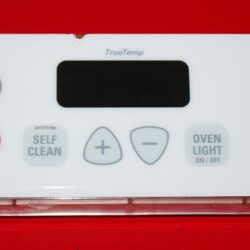 Part # 183D9934P002, WB27K10210 GE Gas Oven Electronic Control Board (used, overlay fair - White)