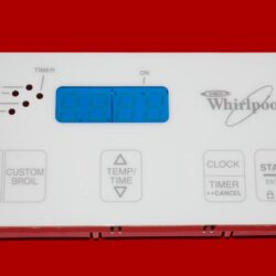 Whirlpool Oven Control Board 8273817 | 6610284 | OEM Used Tested (overlay good - Bisque)
