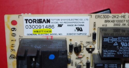 Part # WB27T10438, 229C5114P002 GE Double Oven Relay Board (used)