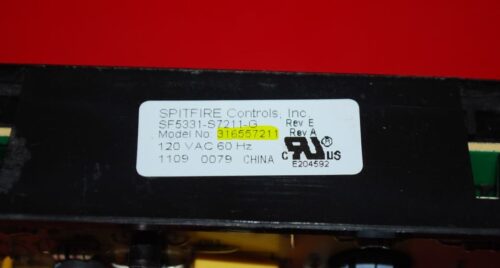 Part # 316557211 Kenmore Gas Oven Electronic Control Board (used, overlay fair - Black)