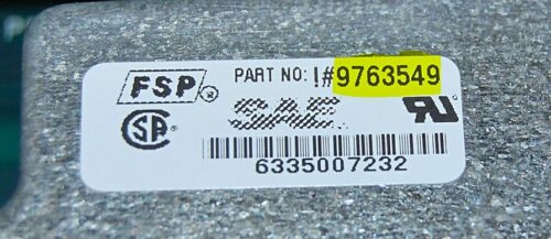 Part # 9763549 | 9763042 | Whirlpool Oven Switch Membrane and Control Board (overlay good - Black)