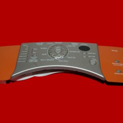 Part # 3980639 | 8559430 | Kenmore Dryer Control Panel And User Interface Board (used, condition fair - Orange/Silver)