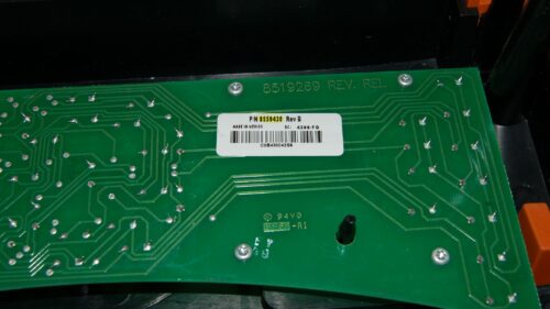 Part # 3980639 | 8559430 | Kenmore Dryer Control Panel And User Interface Board (used, condition fair - Orange/Silver)