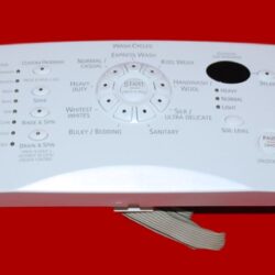 Part # 8182642 | 8182255 Kenmore Front Load Washer Panel and User Interface Board (overlay fair - White)