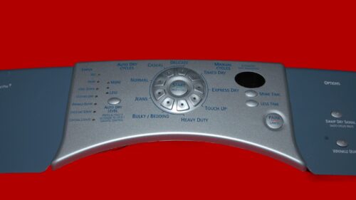 Kenmore Dryer Control Panel and User Interface Panel 8558763 | 8559430 | OEM Used Tested (condition fair - Blue/Silver)