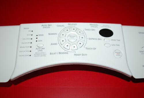 Part # 8558762 | 8559430 Kenmore Dryer Control Panel And User Interface Board (used, condition fair - White)