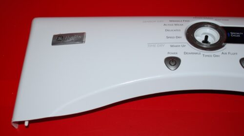 Part # WE19M1579, WE4M469 GE Dryer Control Panel And User Interface Board (used, condition fair - White)