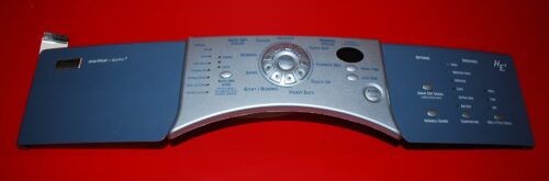 Part # 8558763, 8559430 Kenmore Dryer Control Panel And User interface Board (used, condition fair - Blue/Silver)