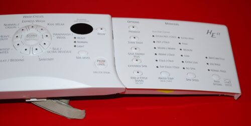 Part # 8182642 Kenmore Front Load Washer Control Panel And User Interface Board (used, condition fair - White)