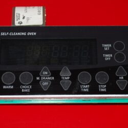 Part # 4453615 - $160 Whirlpool Oven Control Board (used, overlay fair - Black)