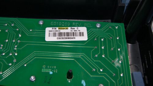 Part # 8558763 | 8559430 Kenmore Dryer Control Panel And User Interface Panel (condition fair - Blue/Silver)